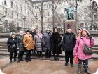 У памятника великому Чайковскому. Экскурсия в Консерваторию 30.01.2023